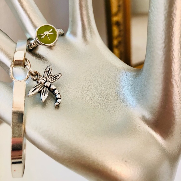 Vintage Dragonfly Bracelet & Ring - Picture 9 of 9